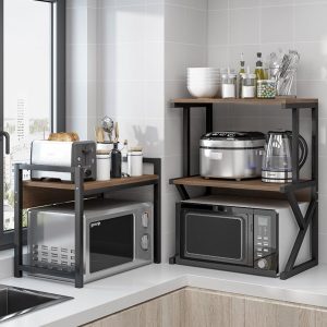 Easy to install Kitchen shelves, countertops, multi-layer spice racks, microwave oven shelves, seasoning storage racks Good stability, household supplies